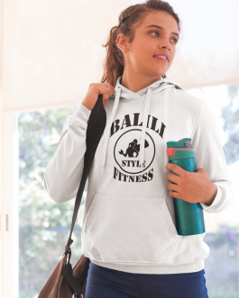 Hoodie Balili Fitness Smooth white edition ladies