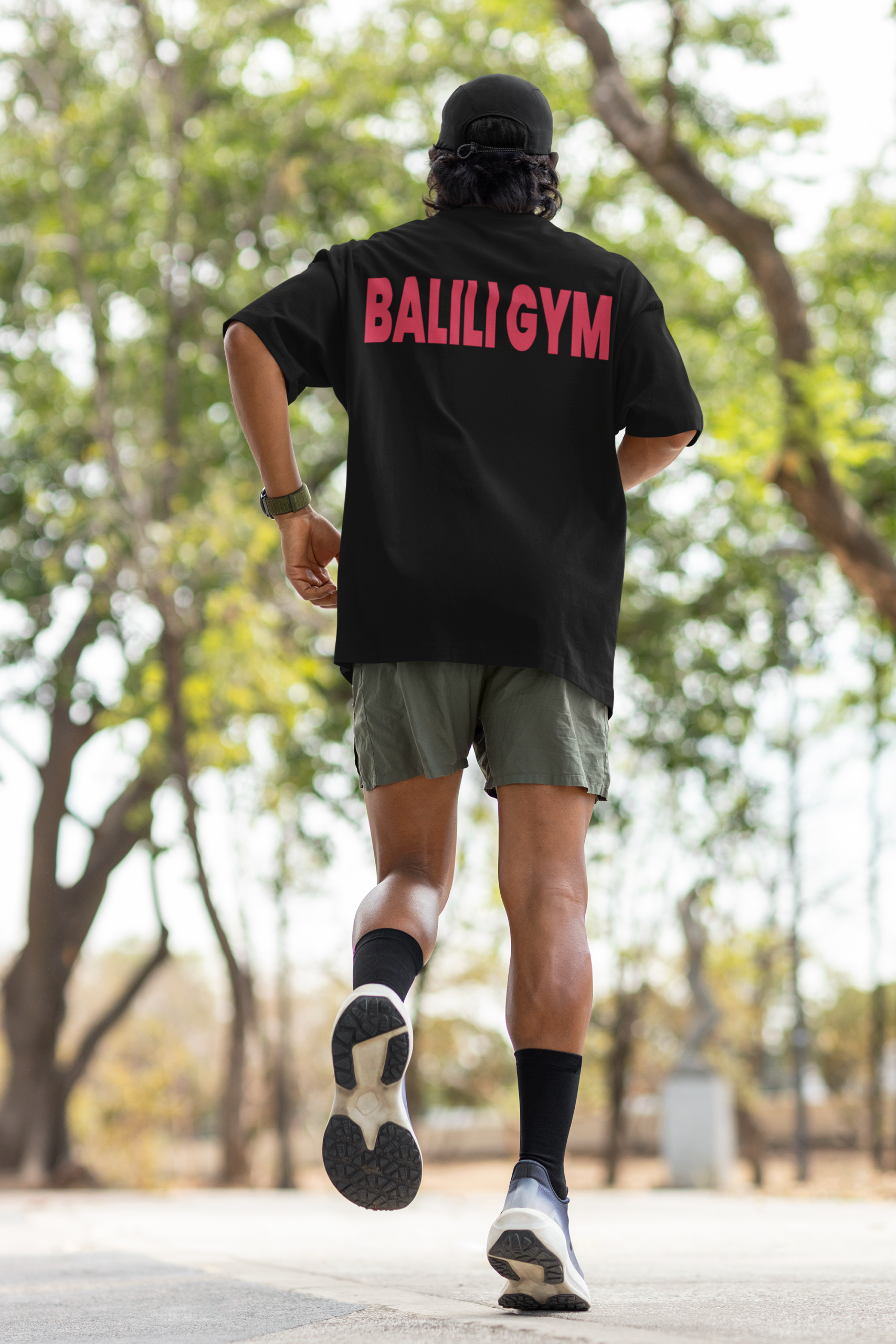 Balili Gym Red oversized fit tee
