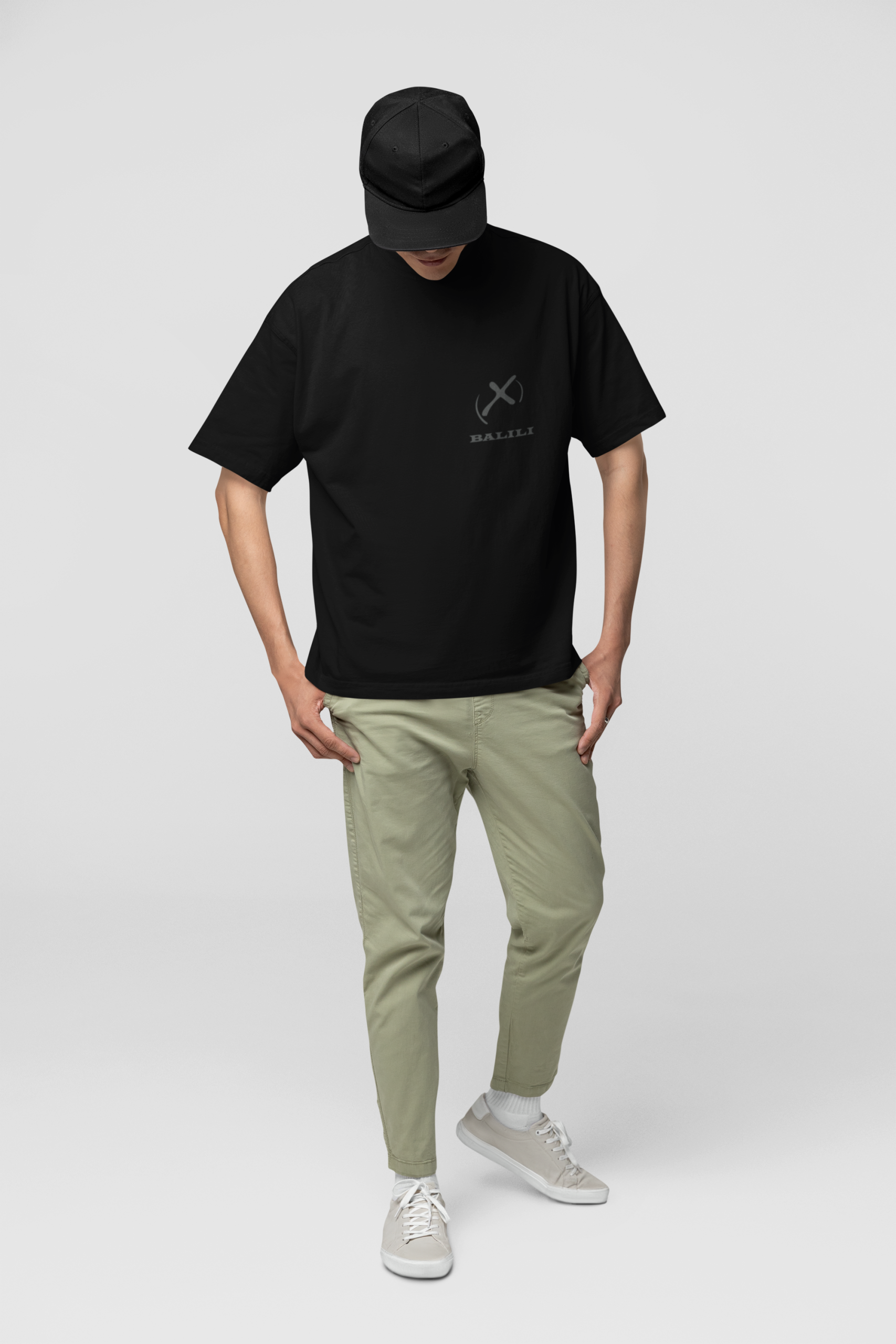 Balili Gym Black oversized fit tee